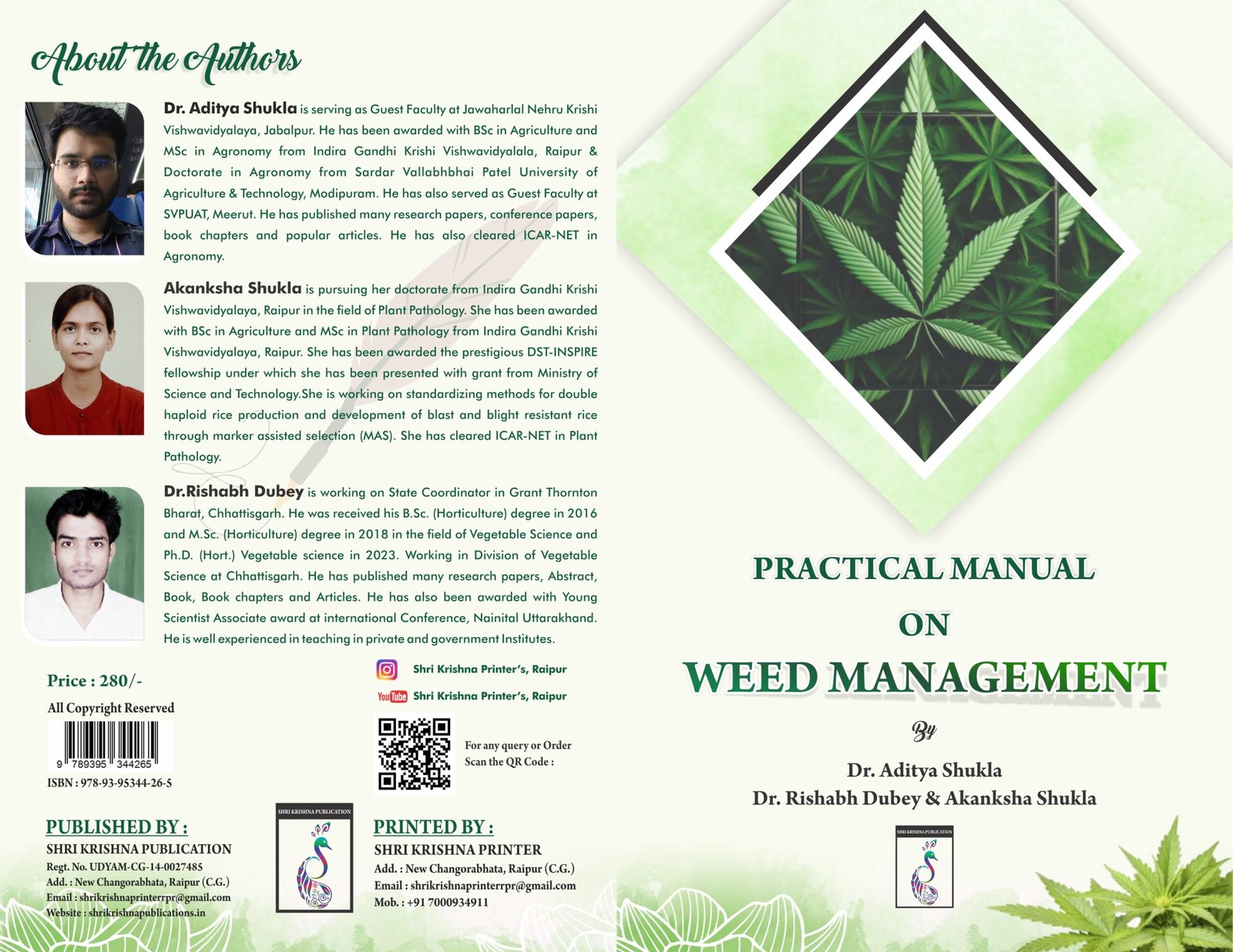 Practical Manual on Weed Management